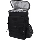 Aomiun Kühlrucksack Isoliert Auslaufsicher, Große Kapazität, Multifunktionaler Isolierrucksack für Camping Wandern Strand und Reisen (Schwarz)