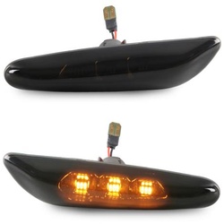 LED Seitenblinker Schwarz Blinker für BMW E46 E90 E91 E60 E61 E82 E87