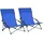 vidaXL Strandstuhl Klappbar Blau