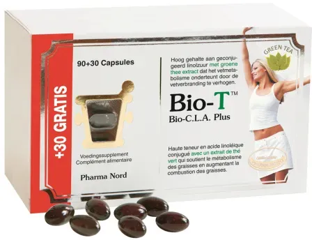 Pharma Nord Bio-T Linolsäure + Grüner Tee Extrakt Stoffwechsel 90 + 30 Kapseln Gratis
