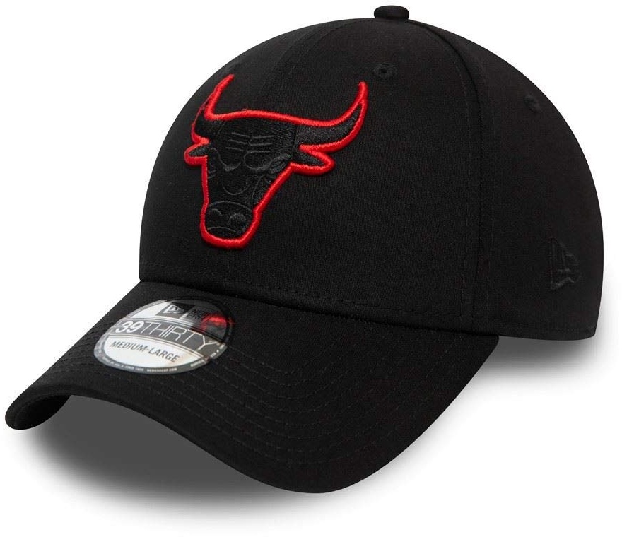 New Era 39Thirty Stretch Cap - Outline Chicago Bulls - S/M