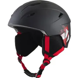 TECNOPRO Kinder Helm Skihelm Pulse JR HS-016, Schwarz/Rot, XS