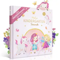 Eulentaler EULENTALER® Freundebuch Kindergarten Mädchen I Von Erzieherinnen gestaltet