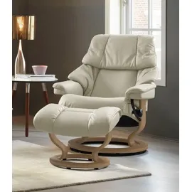 Stressless Stressless® Relaxsessel Reno, mit Classic Base, Größe S, M & L, Gestell Eiche beige 75 cm x 106 cm x 75 cm