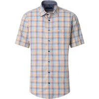 CasaModa Kurzarmhemd "CASAMODA Freizeithemd Kurzarm kariert", Herren, Gr. 4XL