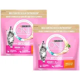 2 x 1,4 kg Purina One Junior (€ 8,39/kg) mit Huhn für Kätzchen, 1 - 12 Monate