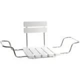 No Name, Badewannensitz + Duschhocker, BATHROOM SEAT WITH BACK BS-03 WHITE 73– (130 kg)