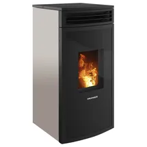 Oranier Neta Stahl Taupe/Abdeckplatte Schwarz