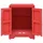 vidaXL Nachtschrank 38 x 28 x 52 cm Rot