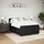 vidaXL Boxspringbett mit Matratze Schwarz 140x200 cm Samt