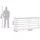 vidaXL Hochbeet 250 x 50 x 91 cm Braun