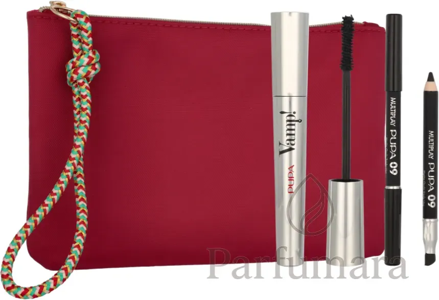 Pupa Vamp! Mascara & Mini Multiplay Set Vamp! Mascara Volume 9ml/Multiplay Pencil Mini 0,8gr