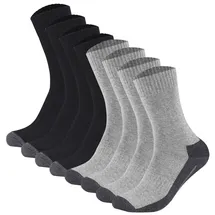 CAMANO Pro Tex Function Sneakersocken 8er Pack Schwarz/Grau 43-46