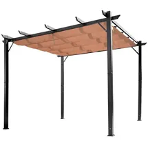Outsunny Pergola verstellbar bunt 300L x 400B x 223H cm - braun, grau