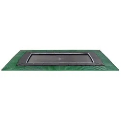 EXIT Trampolin Dynamic Ground Level 519 x 305 cm schwarz + Fallschutz