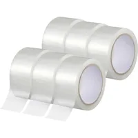 TOOLCRAFT Paketband Transparent 66 m x 50 mm 6 St.