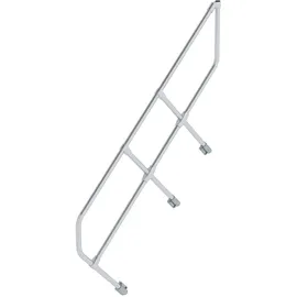 MUNK zweiter Handlauf Aluminium-Treppe 45° 6 Stufen