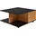 FineBuy Kendrick Anthrazit Spanplatte 70 x 70 cm