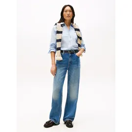 Tommy Hilfiger Hemdbluse ESS POPLIN REGULAR SHIRT blau 40