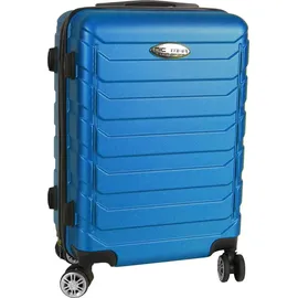 H4L Koffer Trolley Reisekoffer Hartschalenkoffer ABS Blau 38x23x55cm 4 Rollen