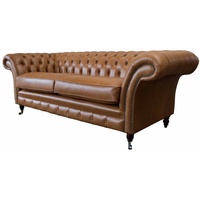 JVmoebel Chesterfield-Sofa, Chesterfield Sofa Klassisch Design Wohnzimmer Sofas Couch braun