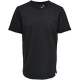 ONLY & SONS T-Shirt Langes Einfarbiges Kurzarm Shirt Basic Shortsleeve aus Baumwolle ONSBENNE