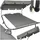 Tectake Livorno Sonnenliege 215 x 183 x 150 cm Schwarz