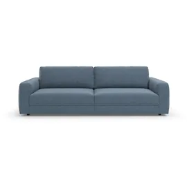 TRENDMANUFAKTUR Big-Sofa "Bourbon, Designsofa, Mega Sofa mit tollem Sitzkomfort, Breite 264cm", blau (blau horizon), B:264cm H:84cm T:111cm, 100% Polyester, Sofas, Big-Sofa, mit extra hohem Sitzkomfort, in trendigem Cord Bezug erhältlich