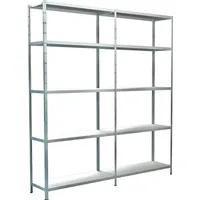 SCHULTE Regalwelt Schulte Set 1 Steckregal und 1 Anbauregal Weiß 200 cm x 180 cm x 35 cm