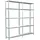 SCHULTE Regalwelt Schulte Set 1 Steckregal und 1 Anbauregal Weiß 200 cm x 180 cm x 35 cm