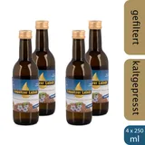 4 x Lausitzer Leinöl (Speiseleinöl kaltgepresst Omega 3), 4 x 250ml