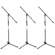 Pronomic MS-116 Mikrofonständer mit Galgen 3er Set