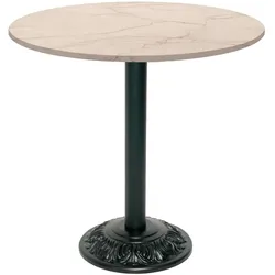 Restootab Tisch Bistrot-Stil Ø70cm - Modell Marmor Yule