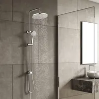 Derw max KOMIRO Duschsystem ohne Armatur, Regendusche mit Kopfbrause
