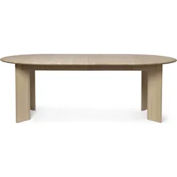 Bevel Tisch natürlich aus Buche mit 2 ausziehbaren Tischplatten