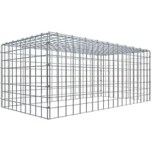 Gabiona C-Ring-Gabione-Anbaukorb Typ 3 40 x 100 x 50 cm Maschenw 5 x 5 cm