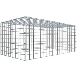 Gabiona C-Ring-Gabione-Anbaukorb Typ 3 40 x 100 x 50 cm Maschenw 5 x 5 cm