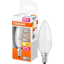 Osram LED Leuchtmittel Superstar Classic B matt Minikerzenform, E14 - 5W