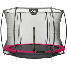 EXIT TOYS Silhouette Bodentrampolin 244 cm inkl. Sicherheitsnetz rosa