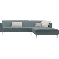 hülsta sofa Ecksofa hs.446, in reduzierter Formsprache, Breite 275 cm blau