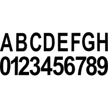 Telefunken Hausnummern-Set Numbers Schwarz