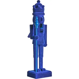 Beliani Nussknacker 40 cm Blau