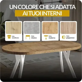 alpi möbel OVO Ø 80-130 cm Sonoma