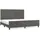 vidaXL Bettgestell 200 x 200 cm Silber