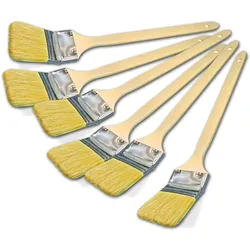 Vago-Tools 6x Heizkörperpinsel 38mm Pinsel Eckenpinsel