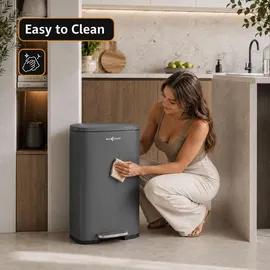 MAXCRAFT Treteimer 50 l Grau
