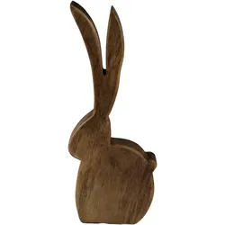 Osterhase AM DESIGN "Osterfigur aus Holz, Osterdekoration", braun, B:5cm H:38cm T:16cm, Holzwerkstoff, Dekofiguren, Dekofigur, Ostern, Frühjahrsdeko