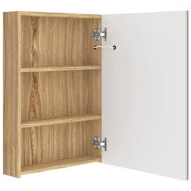 vidaXL LED-Spiegelschrank 50 cm weiß