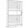 SKRAUT HOME Bücherregal 110 x 25 x 186 cm Schwarz/Weiß