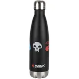 KONIX Magic The Gathering Isolierflasche - Edelstahl - 500 ml - 5-farbiges Motiv - Schwarz